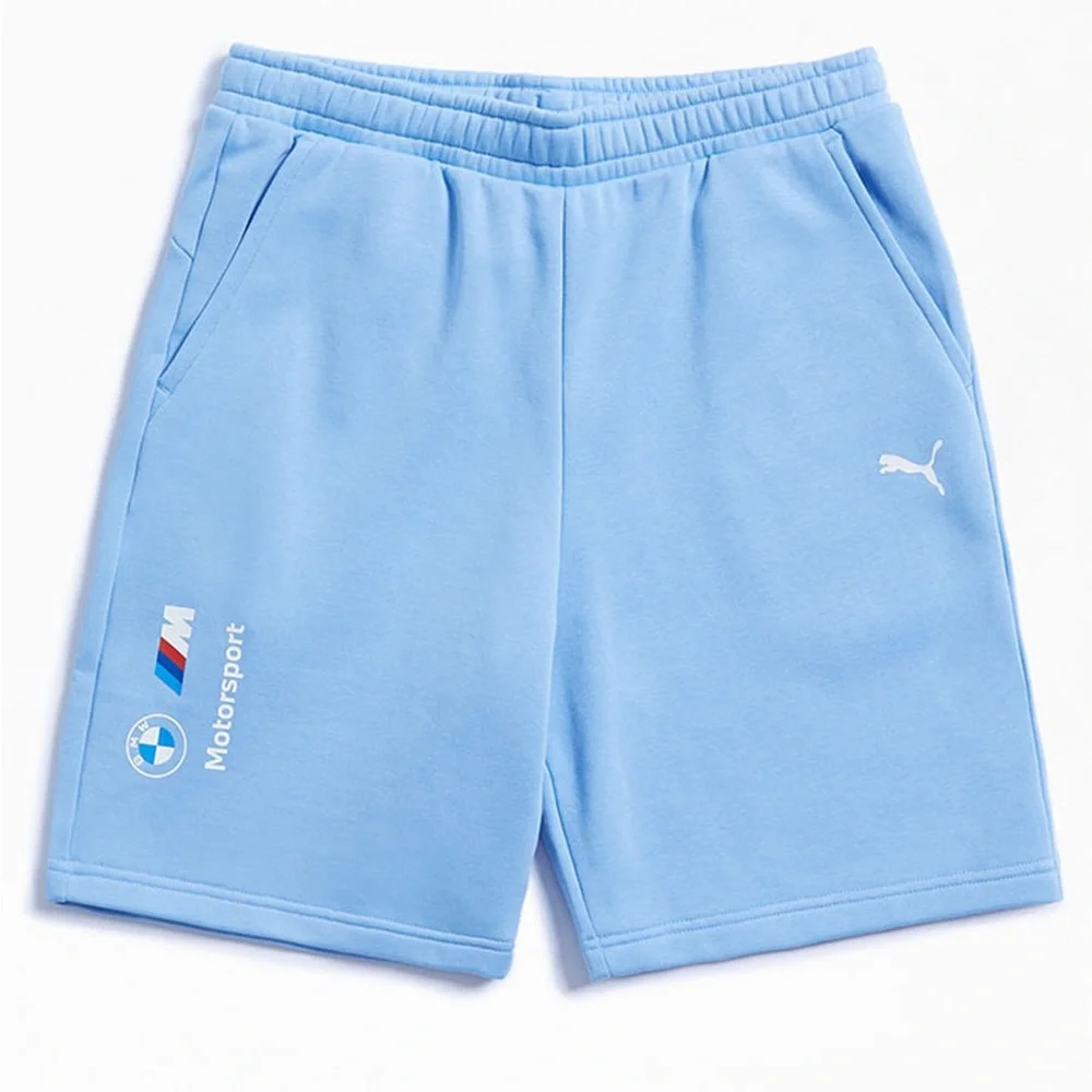 Puma Blue BMW Motorsport Sweat Shorts Sz Large - Picture 1 of 3